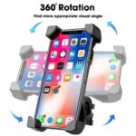 Sounce Waterproof New Bike Phone Mount Anti Shake and Stable 360‚° Rotation Bike Bicycles Accessories for Any Smartphone GPS Other Devices Between 3.5 and 6.5 inches - Image 3