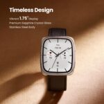 Amazfit Active 2 Square, 2000 Nits Bright AMOLED Display, Built in GPS, 10Day Battery, for Android & iPhone, Accurate Readings, BT Call, Sleep Monitor, 5ATM Water Resistant, Black Leather - Image 4