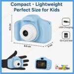 Toy Imagine Kids Digital Camera Toy – 3.0MP 1080P HD Video Camera with 2-Inch Screen & 32GB Capacity – Easy USB Rechargeable, Fun, Educational & Birthday Gift for Boys & Girls Age 3–12(Blue) - Image 3