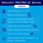 Smarteefi WiFi 8 Node Smart Switch (PRO-SERIES), Retrofit Smart Switch, Works with existing switches, No hub required, Compatible with Alexa and Google Home (PRO-SERIES) 230 Volts, 2_way, toggle - Image 3