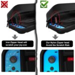 M.G.R.J® Portable Carrying Case Cover for Nintendo Switch / Switch OLED Accessories, with 20 Games Cartridges (Hard|EVA|Black) (Console & Accessories are not Included) - Image 6