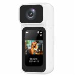 JK Vision S80 Thumb Camera Mini Action Camera | 180° Rotatable Lens | 1.47” IPS Screen | WiFi Connectivity | Loop Recording | Compact Pocket Camera for Travel, Vlogging & Dash Cam Use (White) - Image 3