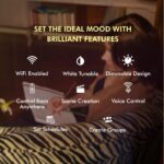 wipro Next Smart Wi-Fi 24W CCT LED Batten | White Tunable | Dimmable | Scheduling | Scene Creation | Smart Grouping of Lights | Control from Anywhere |Amazon Alexa & Google Asst Compatible |Pack of 1 - Image 3