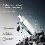 Digitek (DDUD 64G V3.0) Metal Body 64GB Storage 3.0V Dual Drive Flash Drive, USB-A & Type-C, Pen Drive, Magnetic, X-Ray & Temperature Resistant, Use with Smartphones, Tablets, Macs & USB-A Computers - Image 3
