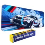 BeeMW Gaming Mouse Pad 60X30CM - Extended Large with Stitched Edges, Non-Slip Rubber Base, Perfect for Setup, PC & Gaming Accessories - Long DeskPad - Image 4