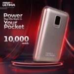 Eveready Ultima Power Bank PB 20, 10,000mAh, 22.5W Fast Charging, Dual Output, USB-C & USB-A, Overcharging Protection, Compatible with iPhone, Android & Qi Devices, Includes Cable & Warranty, Black - Image 3