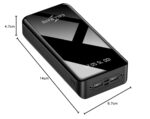 CALLMATE 30000Mah High Capacity Power Bank,15W Fast Charging|Digital Display|2 USB Output Ports&2 Input|Led Torch|for iPhone,Smartphones(15 W,Fast Charging)(Black,Lithium Polymer) - Image 5