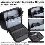 Arctic Hunter Camera Sling Bag for DSLR Cameras and Lens, Shockproof Water Resistant Crossbody Camera Bag with Tripod Holder and iPad Pocket, for Men and Women, Black - Image 3