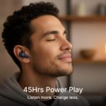 pTron Bassbuds Indie in-Ear TWS Earbuds w/ 10mm Drivers, 45Hrs Playtime, Dual HD Mic & AI-ENC Calls, Custom EQ, Mobile App, Bluetooth V5.4 Earphones, Voice Assistant, Type C Charging & IPX5 (Blue) - Image 4
