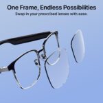 pTron Orbis Era Smart Glasses with Bluetooth V5.4, Open Ear Music, Handsfree Calls, Protects Eye from Blue Light Emitted from Digital Screens, 8Hrs Playtime, Connect with Phones/Tablets (Black) - Image 4