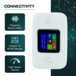 WiFi Dongle with All 4G/5G Sim Support Type C| Portable Wireless Hotspot Device | Upto 300Mbps 3000mAh Battery, 10 Device | Pocket Wireless Data Card WiFi Dongle with Sim Slot | Mobile Laptop - Image 3