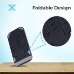 ZEBRONICS MS80 Mobile Holder with Adjustable Height, 10°- 50° Multiangle Adjustment, Foldable Design, Anti Skid Base, Matte Finish, Lightweight and 4 Adjustable Levels (Black) - Image 3