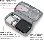 Gadget Organizer Case Electronic Accessories Organizer Bag Tech Kit Organizer Travel Organizer for Cables Charger Power Cord Power Bank Hard Disk (Grey, PACK OF 1, nylon) - Image 3
