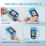 MCP BM1000A Pulse Oximeter with Oxygen Saturation Monitor, Heart Rate monitor and SpO2 Levels Oxygen Meter with LED Display Pulsometer fingertip oxy meter - Image 4