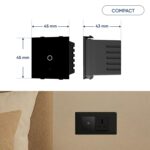 AZIOT SMART MODULAR 1 GANG PREMIUM TOUCH SWITCH - GLASS (Not Acrylic)- (24 amp Switch): Elevate Your Home with Effortless Control - Image 4