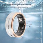 CARE CASE Smart Ring Gold | Sleep Heart Rate Blood Oxygen IP68 | Bluetooth Fitness Tracker for Men Women | Stylish Design, 7-9 Days Battery (Size - 10) - Image 4