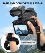 Wrist and Hand Strap Rope for Instant, SLR, and Small Mirrorless Cameras - Black - Image 4