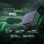 SKULLSAINTS Ash Mini PC – 13th Gen Twin Lake N150, 16GB LPDDR5, Triple Display (HDMI/DP), M.2 NVMe, WiFi 5, Bluetooth 5.2, USB 3.2, Ultra-Compact (13th Gen N150, 512, GB, Windows 11 Pro, 16, GB) - Image 4