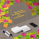 Clarity+ 'To-Do Priorities' Acrylic Board for Desk (24x16 CM)| Best Planner & Organiser | White Acrylic Base With Slot for Phone| With 2 Markers & Cleaning Fabric |Regular Size - Image 5