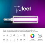 DIGITEK® (DSL-25W RGB) Stick Light Portable Handheld RGB LED Light Wand with Barn Door & Remote Control, Color Temp 2700-12000K + RGB, 39 Special Lighting Effects & Carry Bag - Image 3