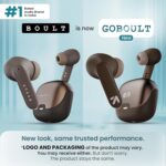 GOBOULT Z40 True Wireless in Ear Earbuds with 60H Playtime, Zen™ ENC Mic, Low Latency Gaming, Type-C Fast Charging, Made in India, 10mm Rich Bass Drivers, IPX5, Ear Buds TWS (Brown) - Image 3
