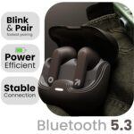 GOBOULT Z40 True Wireless in Ear Earbuds with 60H Playtime, Zen™ ENC Mic, Low Latency Gaming, Type-C Fast Charging, Made in India, 10mm Rich Bass Drivers, IPX5, Ear Buds TWS (Brown) - Image 4