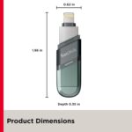 SanDisk iXpand USB 3.0 Flash Drive Flip 128GB for iOS and Windows, Metalic - Image 4