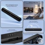 boAt Aavante Bar 490 10W Signature Sound, Dual Full-Range Drivers,7 HRS Battery, Built-in Mic,2.0 CH, Free Music Streaming on JioSaavn, Bluetooth Sound Bar, Soundbar Speaker (Classic Black) - Image 4