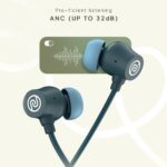 Noise Airwave Pro Bluetooth in Ear Neckband with Upto 32 dB ANC, 60H of Playtime, Dual Device Pairing, 3 Mic ENC for Calling, Low Latency(Upto 40ms), 13mm Driver (Metallic Blue) - Image 4