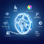 Tapo L900-5 Smart LED Light Strip, 16million RGB Colors, Sync-to-Sound, 16.4ft, 13.5W Wi-Fi LED Lights, Works with Alexa & Google Assistant, Trimmable, No Hub Required - Image 3
