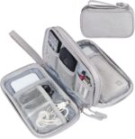 Electronics Organizer Travel Case – 2-Layer Waterproof Cable Storage Bag for Cords, Chargers, Phone, USB, Earphones & Accessories – Portable Tech Organizer Pouch 1PC (Grey) - Image 3