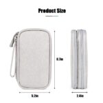 Electronics Organizer Travel Case – 2-Layer Waterproof Cable Storage Bag for Cords, Chargers, Phone, USB, Earphones & Accessories – Portable Tech Organizer Pouch 1PC (Grey) - Image 4