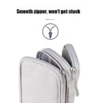 Electronics Organizer Travel Case – 2-Layer Waterproof Cable Storage Bag for Cords, Chargers, Phone, USB, Earphones & Accessories – Portable Tech Organizer Pouch 1PC (Grey) - Image 5