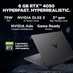 HP Victus, 13th Gen Intel Core i5-13420H, 6GB RTX 4050 Gaming Laptop (16GB DDR4, 512GB SSD) 144Hz,300 nits,IPS, 15.6''/39.6cm, FHD, Win11, Office24, Mica Silver, 2,29kg, Backlit Kb,HD Camera,fa2701TX - Image 4