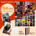 CodersParadise Gaming Aesthetic Wall Collage Kit – 54 PCS 4×6" Premium Cardstock Posters | Gamer Room Decor for Bedroom, Setup & Dorm | Cool Gaming Wall Art + Glue Dots Included - Image 4