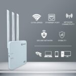 7 SEVEN 4G Router Supports 5G SIM Cards (4G Speed Output) Dual Band Modem with Ethernet LAN Port & 3 High-Gain Antennas for Stable, Secure, High-Speed WiFi - 5G Network Not Supported - Image 3