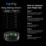 TapRing Smart Ring for Men & Women – Stainless Steel Health Tracker with Magnetic Charging, 5ATM Waterproof, Tracks Sleep, HRV, SPO₂, Heart Rate, 20+ Sports Modes (Size 8) – Rose Gold - Image 3