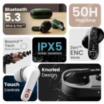 GOBOULT Y1 Ear Buds Wireless with 50H Playtime, Clear Calling ENC Mic, Low Latency Gaming, Made in India, 10mm Bass Drivers Earbuds Buds TWS Bluetooth (Green) - Image 3