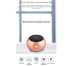 JB Super M3 Colorful Wireless Bluetooth Speakers 3D Mini Electroplating Round Steel Speaker Multicolor - Image 4