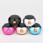 JB Super M3 Colorful Wireless Bluetooth Speakers 3D Mini Electroplating Round Steel Speaker Multicolor - Image 5