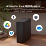 Synology BeeStation - Black Tabletop Metal Server Cabinet for Desktop, Laptop - Backup & Sync Files from Google Drive, OneDrive, Dropbox & External Drives - Image 4