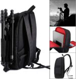 Camera Backpack Waterproof Camera Bag | Large Capacity Camera Case with 15 Inch Laptop Compartment & Rain Cover | for Photographer carrying DSLR SLR Cameras Lens Tripods - Image 4