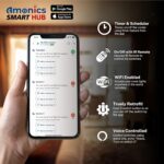 Smart WiFi 4 Node Smart Switch, No Hub Required, Retro Fit with Manual Control, Home Automation, Compatible with Alexa & IR Remote, Black - Image 3