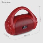 Zebronics ZEB-COUNTY 3W Wireless Bluetooth Portable Speaker With Supporting Carry Handle, USB, SD Card, AUX, FM & Call Function (Red) - Image 5