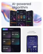 aabo Ring, Health & Fitness Tracker Smart Ring, Advanced Sleep Monitoring, Stress & Activity Tracking, Titanium, IP68 Waterproof (Wireless Charging, Deep Black, 8) - Image 6