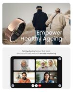 aabo Ring, Health & Fitness Tracker Smart Ring, Advanced Sleep Monitoring, Stress & Activity Tracking, Titanium, IP68 Waterproof (Wireless Charging, Deep Black, 8) - Image 8