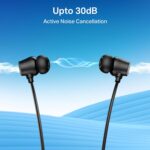 Boat 2025 Launch Rockerz 301 ANC, (~30dB) ANC, 13mm Drivers,ENx, 40ms Low Latency, Hall Switch, Stream Ad Free Music via App Support, Bluetooth Neckband, Wireless with Mic Earphones (Onyx Black) - Image 4