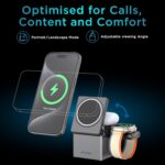 URBN Wireless Charger 3-in-1 MagSafe Charging Stand | Foldable Charger for Apple iWatch, AirPods, iPhone 16/16 Pro/16 Plus/15/15 Pro Max & Qi-Compatible Smartphones | Qube Design - Image 5