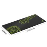 SpinBot Armor XXL Extended Gaming Mouse Pad – 900mmx400mmx5mm Large Desk Mat with Speed Surface, Stitched Edges, Non-Slip Rubber Base – 5mm Thick Pro Gamer Pad - Image 4