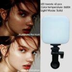 LED Video Light for Phone, Camera, Laptop, Meeting, Photography, and Lighting, 360° Rotation, Rechargeable with Clip & Type C, Dimmable & Rechargeable - Image 4